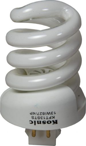 Spiral bulbs with plug in base