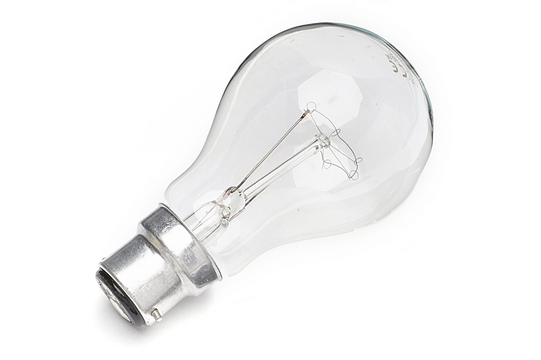 60w BC Clear GLS (standard light bulb) Light Bulbs 2 U